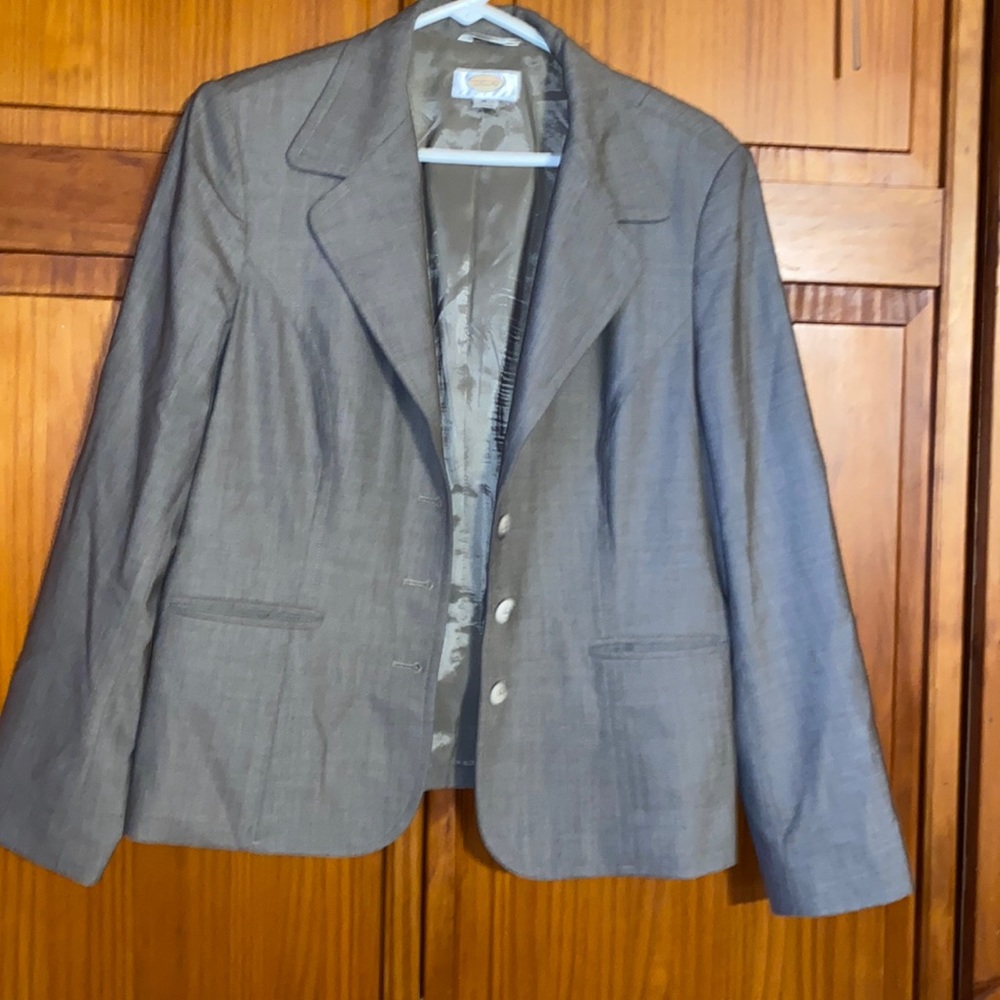 Talbots Women’s Wool Blend Blazer with Stretch Fabric Made in Italy - Size 12